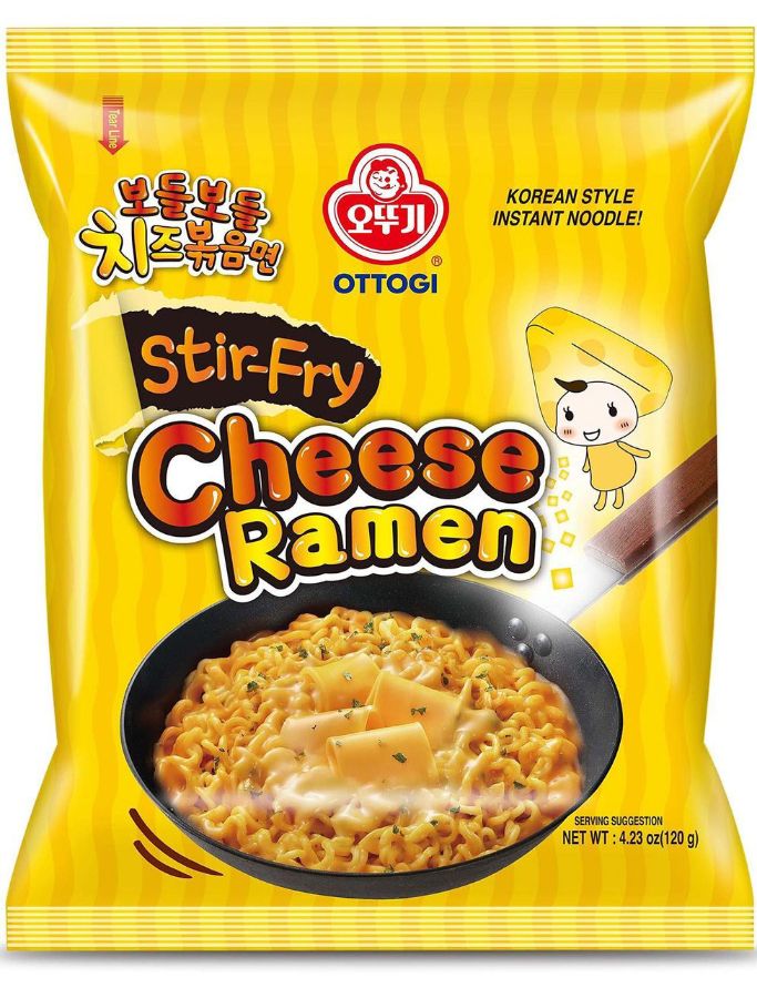 СЫРНЫЙ РАМЁН Стир-Фрай Cheese Ramen Stir-Fry OTTOGI (Ю. Корея)
