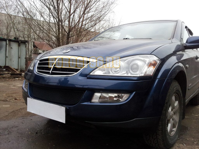 Защита радиатора Ssang Yong Kyron 2006- black