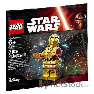 # 5002948 Минифигурка «Протокольный Дроид C–3PO» / “C–3PO” Minifigure (Polybag 2015)