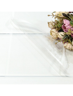 Пленка глянцевая с цветной каймой 57*57см 20шт Белый ПЛ33/10