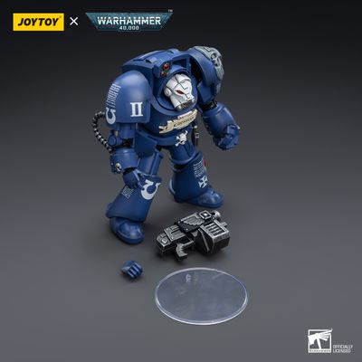 Терминатор Ультрамаринов (Warhammer 40k) - КОЛЛЕКЦИОННАЯ ФИГУРКА 1/18 Ultramarines Terminators Brother Caesaran (JT6694) - JOYTOY