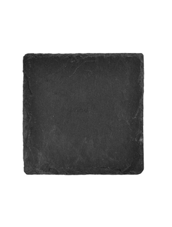 Подставка для горячего 10*10 см. h=0,7 см. черное, сланец MGprof /4/ (S-11001)