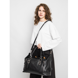 Кожаная дорожная сумка Ravenna Premium black (арт. 4047-51)