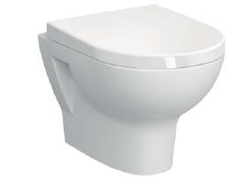 Комплект подвесного безободкового унитаза с толстой крышкой дюропласт с микролифтом VitrA Zentrum, (c инсталляцией и панелью управления глянцевый хром), 9012B003-7206