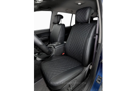 SsangYong Kyron (2006-2016) (экокожа ромб, черный+черный)