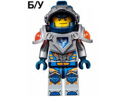 ! Б/У - Clay Moorington - Dark Blue Helmet, Flat Silver Visor and Armor, n/a (nex010) - Б/У