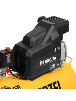 Компрессор воздушный DK1800/50, Х-PRO 1.8 кВт, 280л/мин, 50л Denzel