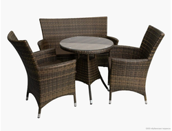 Комплект мебели Кипр кофейный