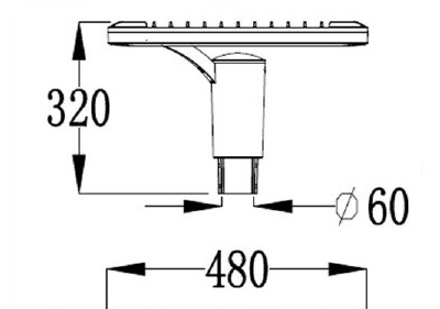 Парковый светильники Стрит 1003 А Led(60W)