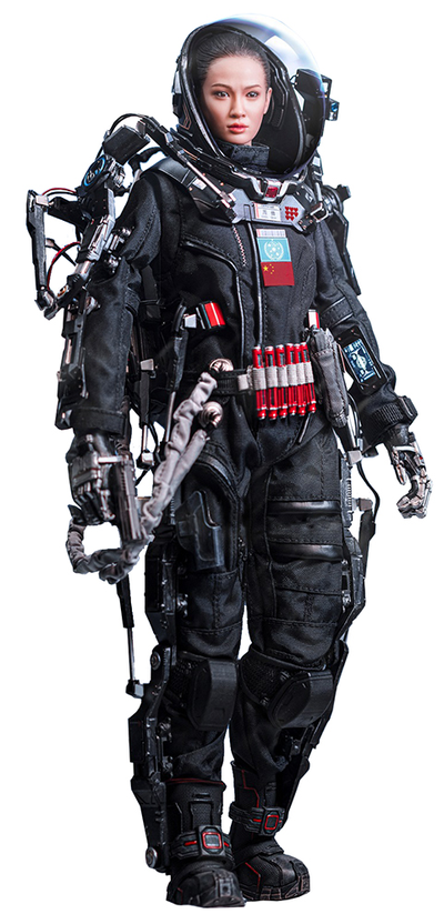 Девушка в экзоскелете (Чжоу Цянь, "Блуждающая Земля") - Коллекционная ФИГУРКА 1/6 CN171-11 rescue unit Zhou Qian (DMS036) - DAMTOYS