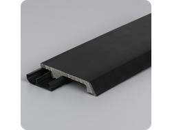 Плинтус из дюрополимера Winart Quadro Pro 80х16х2000 мм. Нэро 010