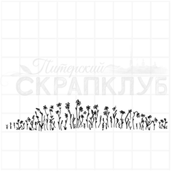 Штамп для скрапбукинга силуэт холмов