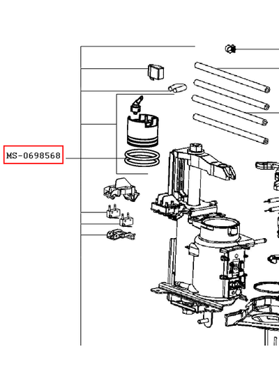 Оригинальная прокладка 43x36x3.5mm в заварочный поршень для кофемашин и кофеварок Крупс