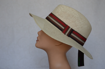 Шляпа из бумаги Италия Hatyou 0498 бежевая