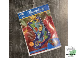 Вышивка сапожка крестиком в ассортименте