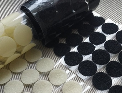 Липучка круглая 2,5 см, самоклеющаяся, цена за 4 шт