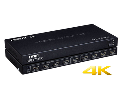 HDMI-разветвитель один на 8 4к (ULTRA HD 4K/60Hz (3840x2160) и ниже) HSP0108HV2-2.0