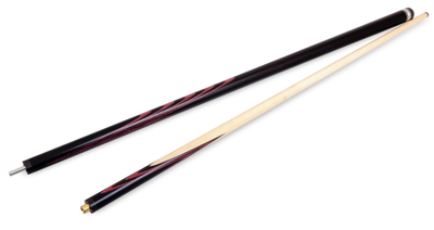 Кий / пирамида 2-pc "Классика" (черный граб, амарант) 13 запилов