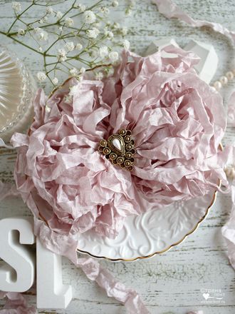 Шебби-лента Бутон розы (Россия), 2 метра