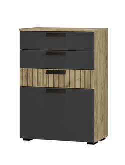 Мишель тип 1 КМ-12 комод Крафт/Графит