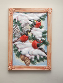 Снегири (панно)