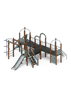 Серия «Навина» (Техно голубой) ДИК 2.09.07-01 H=1200 игровой комплекс