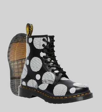 Dr martens polka dot boots top