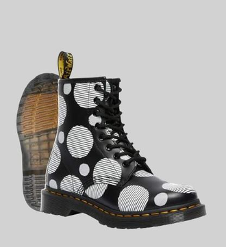 Ботинки Dr.Martens 1460 Smooth Polka Dot черные