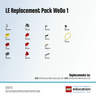 LE набор с запасными частями WeDo 1 2000710