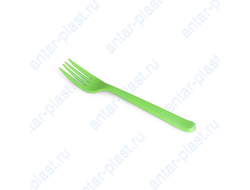 Вилка пластиковая салатовая 18 см ПРЕМИУМ (50 шт.)