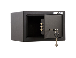Сейф мебельный BRABIX "SF-170KL", 170х260х230 мм, ключевой замок, черный, 291142