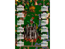 Календарь настенный Герои меча и магии, Heroes of Might and Magic №4