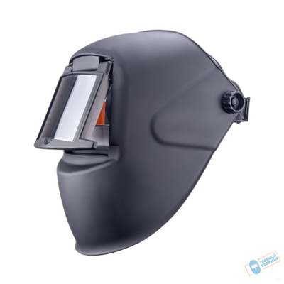 Маска сварщика ГЛАДИАТОР "черная" С5 (FoxWeld) с откидным стеклом