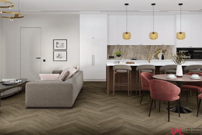 Кварцвиниловая плитка Damy Floor London LVT Оксфорд / Oxford 200410EL-12-LVT