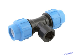 Тройник компрессионный 20х3/4"вр.х20