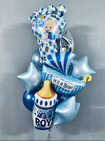 НАБОР ШАРОВ С ГЕЛИЕМ НА ВЫПИСКУ ДЛЯ МАЛЬЧИКА №118