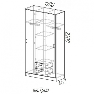 Спальный гарнитур Эко вариант 2 (Эра)