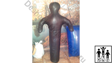 борцовский тренировочный манекен кожаный одноногий