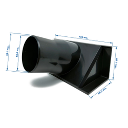 Патрубок пылеотвода для параллельного упора