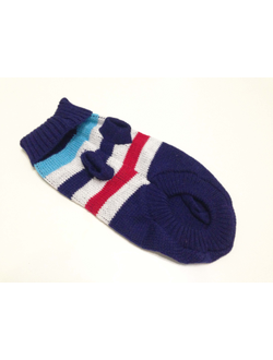 Свитер для собаки синий Полоска