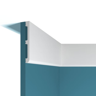 Плинтус напольный Перфект Plus P68, из дюрополимера, влагостойкий, под покраску, 2 метра