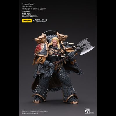 Леман Русс, примарх Космических Волков (Warhammer Horus Heresy) - КОЛЛЕКЦИОННАЯ ФИГУРКА 1/18 Space Wolves Leman Russ Primarch of the VIth Legion (JT6137) - JOYTOY