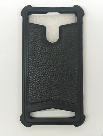 Защитная крышка силиконовая универсальная для смартфона 5,0&#039;-5,3&#039;, черная