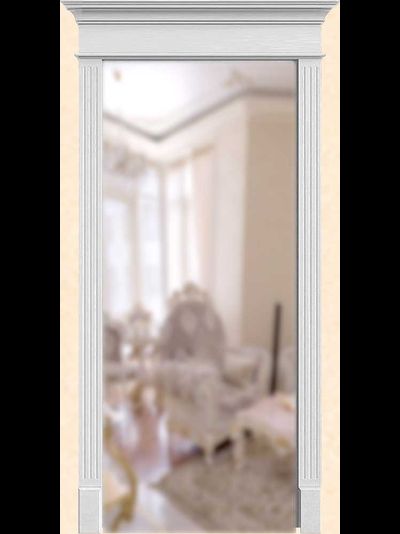 Готовый портал с наличниками и карнизом