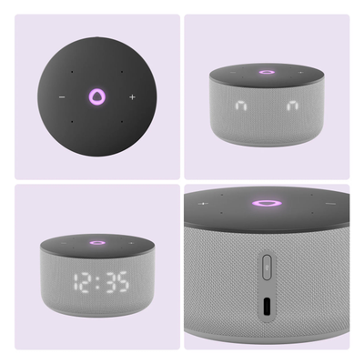 Умная колонка Яндекс Станция Мини 3 с Алисой на YaGPT, серый, 12 Втвар