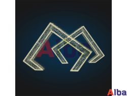 Светодиодный тоннель Ромбы-2