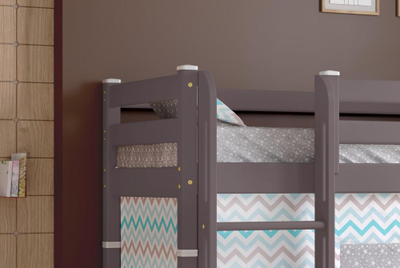 Полувысокая кровать "Соня" с прямой лестницей Вариант 5