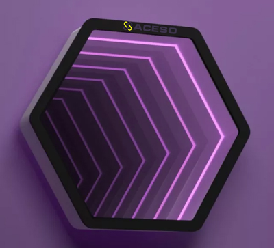 Светозвуковая панель "Бесконечность шестиугольник"