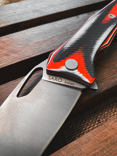 Складной нож Бизон сталь Elmax, рукоять G10, цвет швейцарка