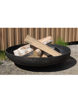 Костровая чаша стальная круглая